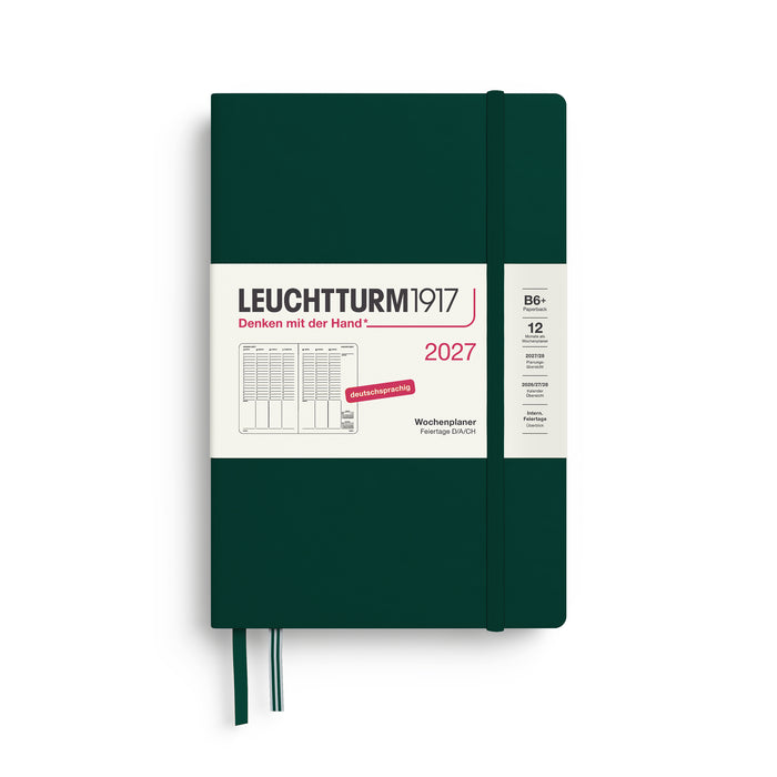 Leuchtturm Wochenplaner Paperback B6+ - Hardcover  - 2027 - Forest