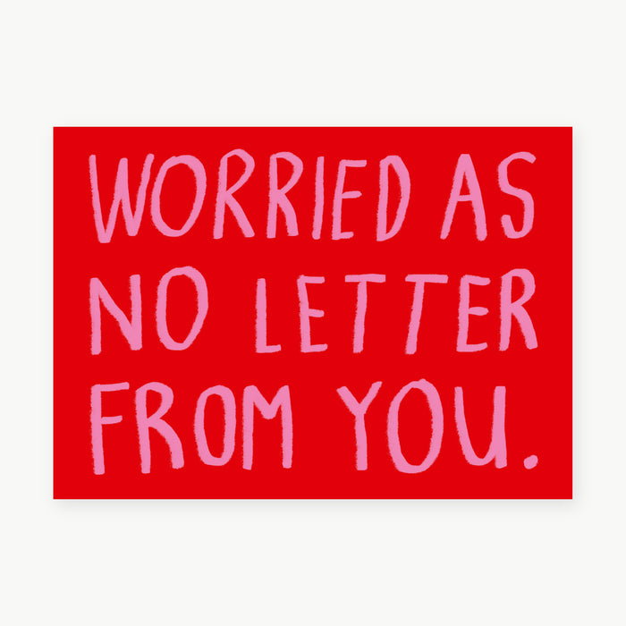 Postkarte - Worried