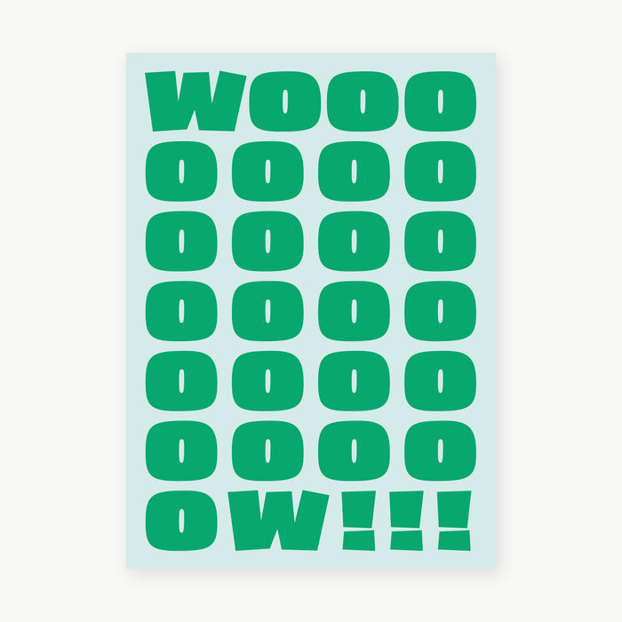Postkarte - Wow