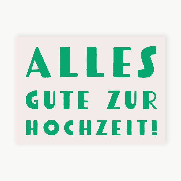 Postkarte - zur Hochzeit