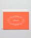 Haferkorn & Sauerbrey Grußkarte Danke Neon Orange
