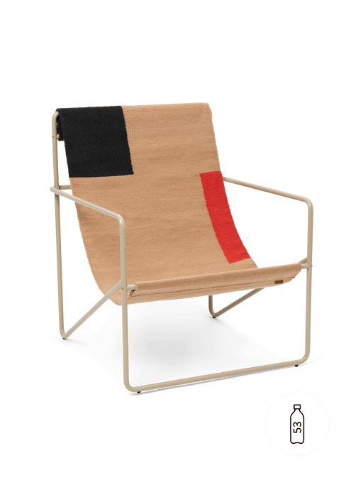 Ferm Living Desert Lounge Chair Cashmere/Block