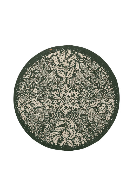 Ferm Living Teppich - Winter Forest Tree Blanket - Dark Green