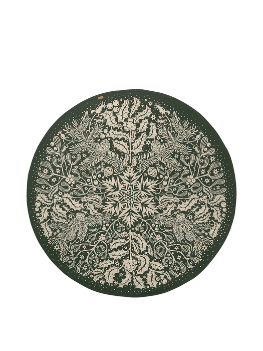 Ferm Living Teppich - Winter Forest Tree Blanket - Dark Green