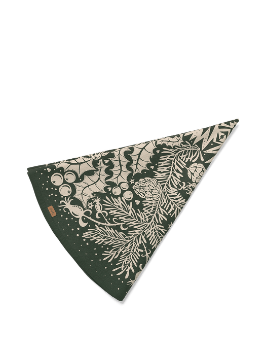 Ferm Living Teppich - Winter Forest Tree Blanket - Dark Green