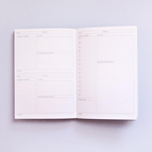 Lay Flat Undated Daily Planner