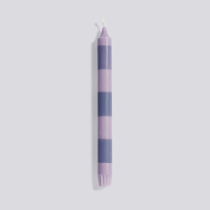 HAY Stripe Candle Purple & Lilac