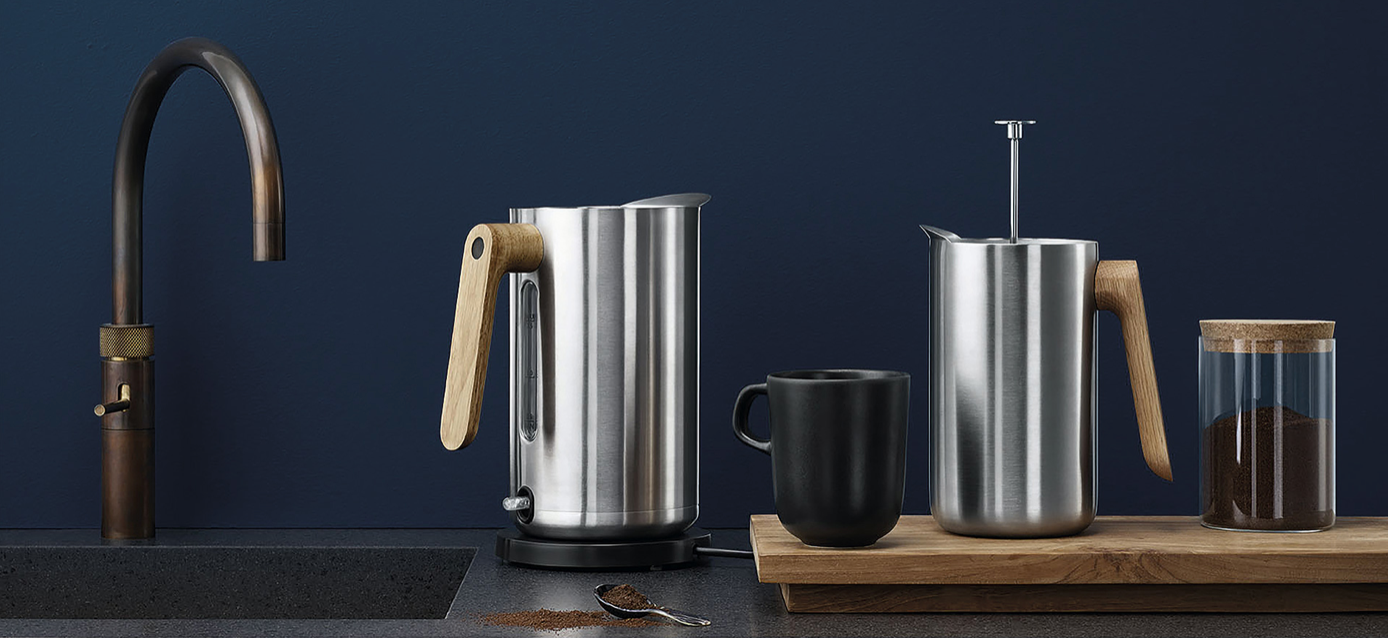 Wasserkocher, Nordic Kitchen, Edelstahl, 1.5l — Schwesterherz & Küchenliebe