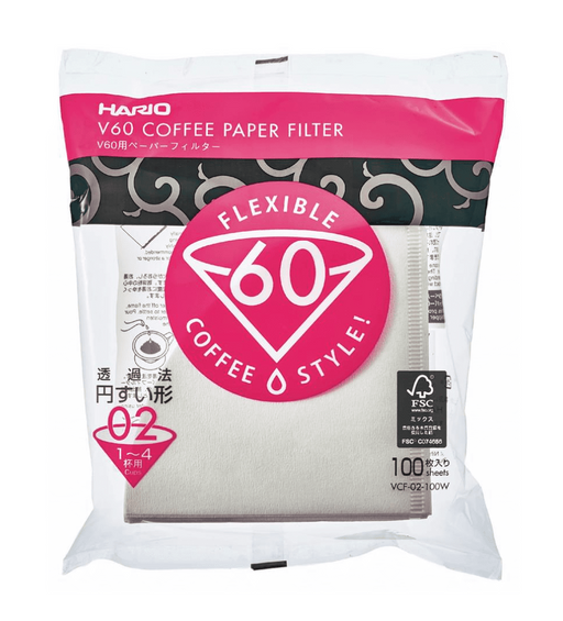 Kaffeefilter, 02 T, Hario, weiß, 100 Stück