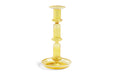 HAY Kerzenhalter FLARE - Candleholder Yellow With White Tall