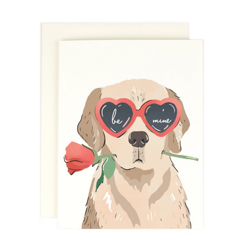 Amy Heitman Grußkarten Liebe - Be Mine Heart Eye Pup