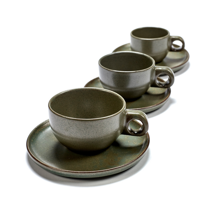 Cappuccino Tasse mit Platzteller - & Küchenliebe Surface Schwesterherz —