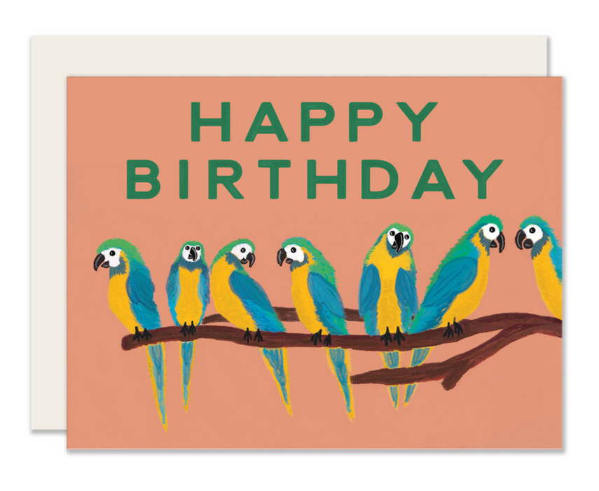 Slightly Stationery Grußkarte Birthday Parrots