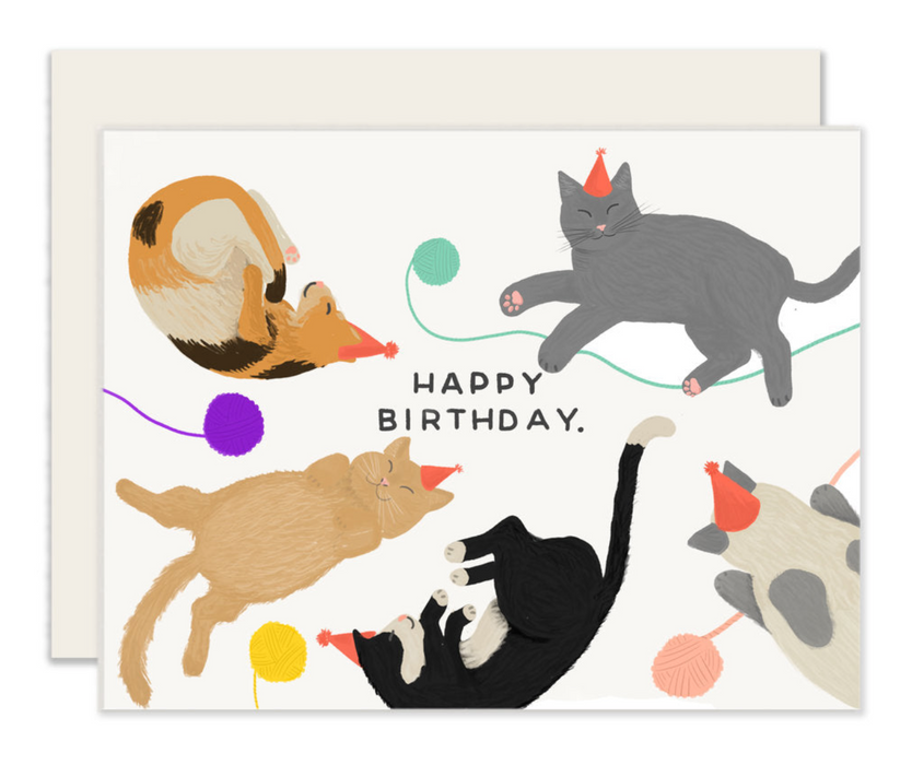 Slightly Stationery Grußkarte Cats Birthday