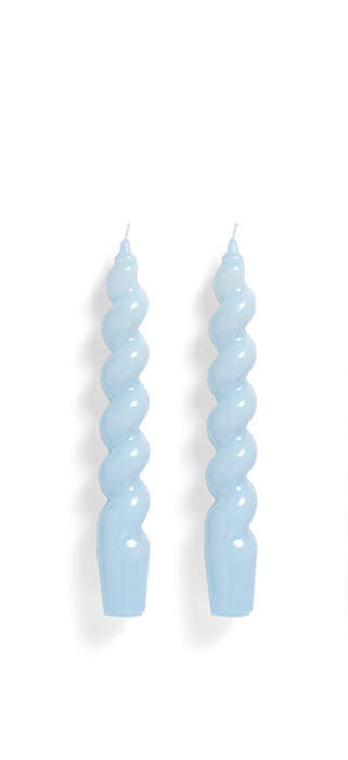 HAY Candle Spiral - Glossy - Light Blue