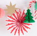 Weihnachtswabengirlande - Christmas Honeycomb Garland