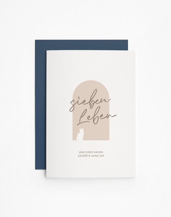 Heartfelt Paper & Co. - Grußkarte Sieben Leben