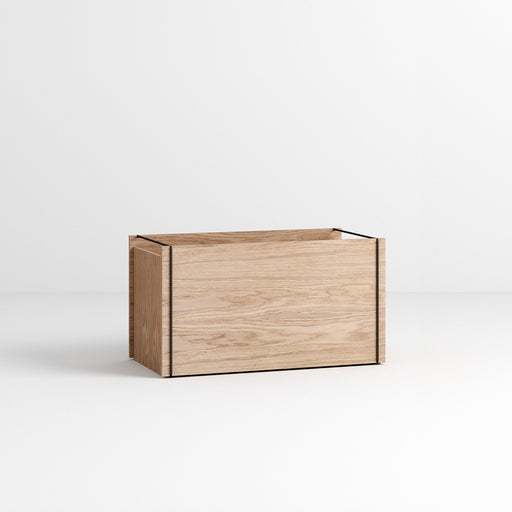 Moebe Storage Box Low Eiche/Schwarz