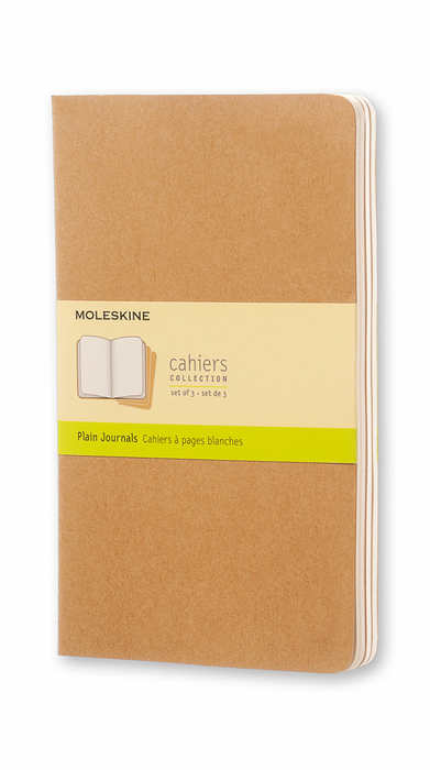 Moleskine Cahier Notizheft L Blanko Kraft Softcover