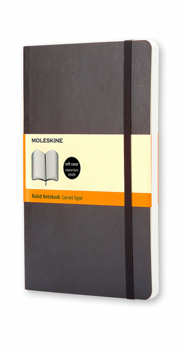 Moleskine Classic Notebook Large Softcover Schwarz Liniert