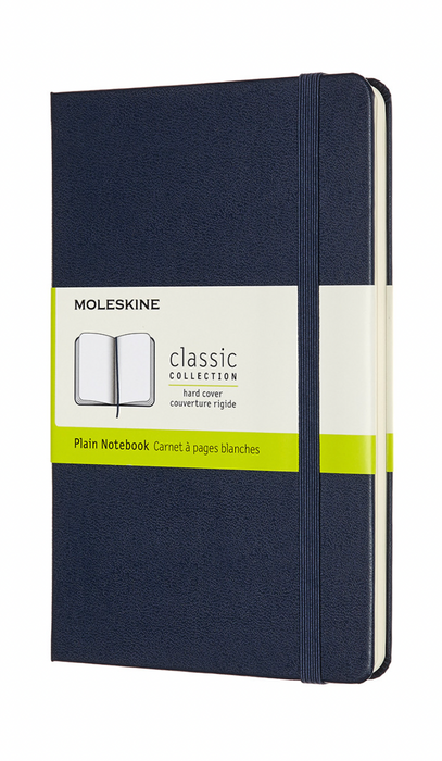 Moleskine Classic Notizbuch Plain Collection Medium Hardcover Saphir