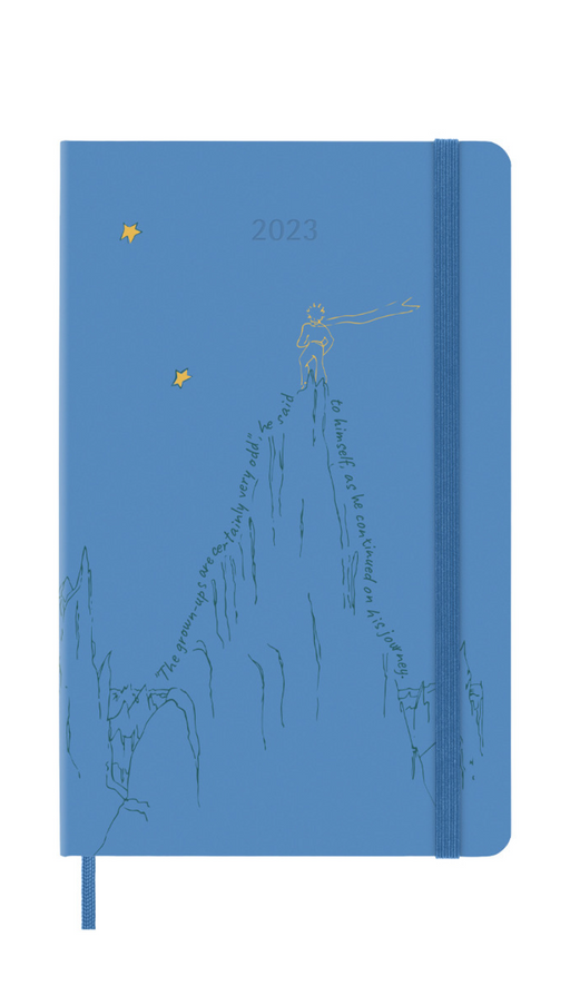 Moleskine Wochennotizkalender Large - Le Petit Prince Hard Cover Blau - 2023