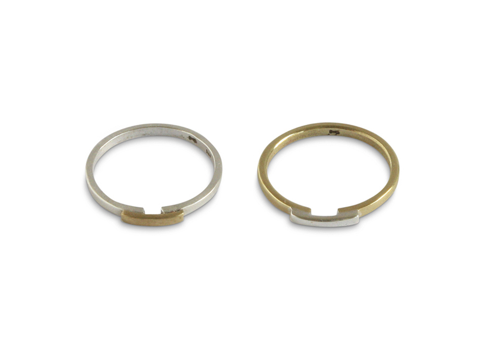 Ting Goods Ring TWO TONE Messing/Silber