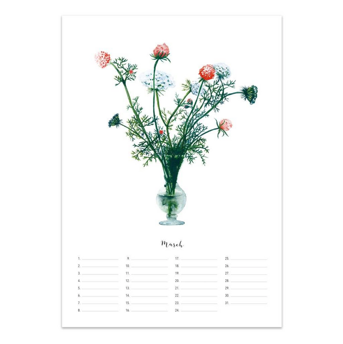 Geburtstagskalender - Flower Love (A4)