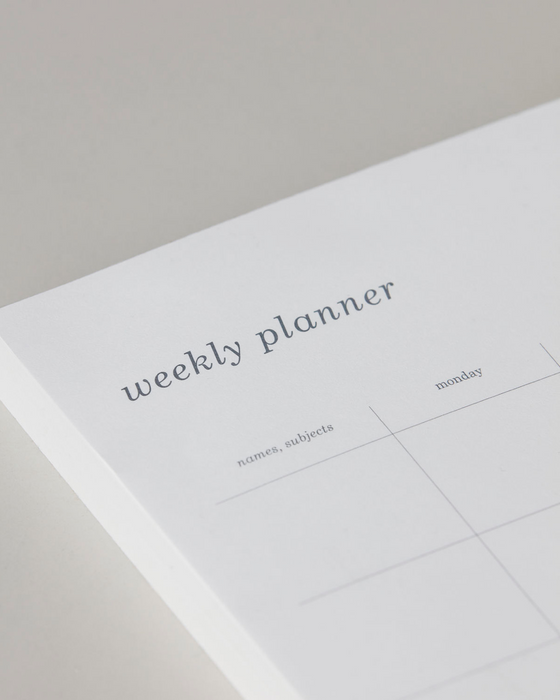 Weekly Planner, White (A4)