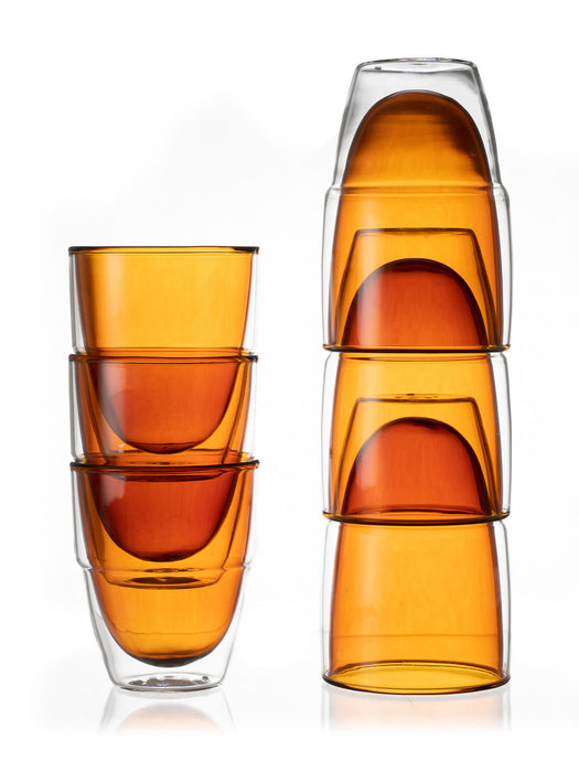 STACK doppelwandiges Glas Amber