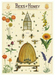 Cavallini Geschenkpapier/Poster Bees & Honey - The Beekeepers Guide