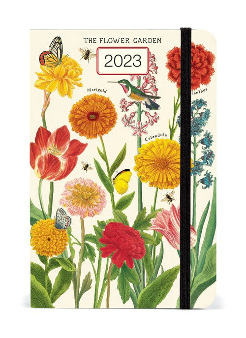 cavallini weekly planner 2023 flower garden