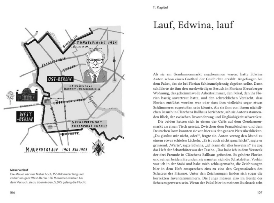 Buch, Edwina ermittelt in Berlin - Der Schatz des Priamos, Gestalten
