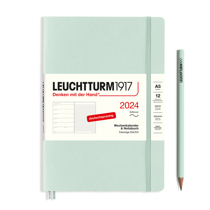 Wochenkalender & Notizbuch Medium - 2024 - Softcover